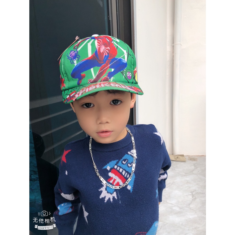 Mũ lưỡi trai hình siêu nhân chất đẹp cực đáng yêu cho bé 3 tuổi đến 13 tuổi