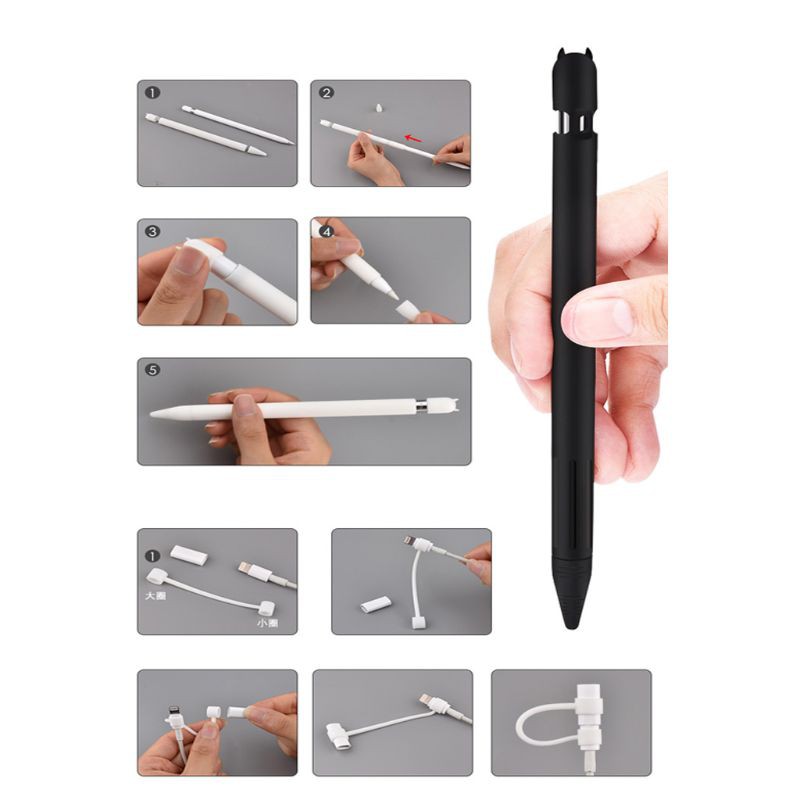 Bộ Ốp Bảo Vệ Bút Cảm Ứng Apple Pencil 1