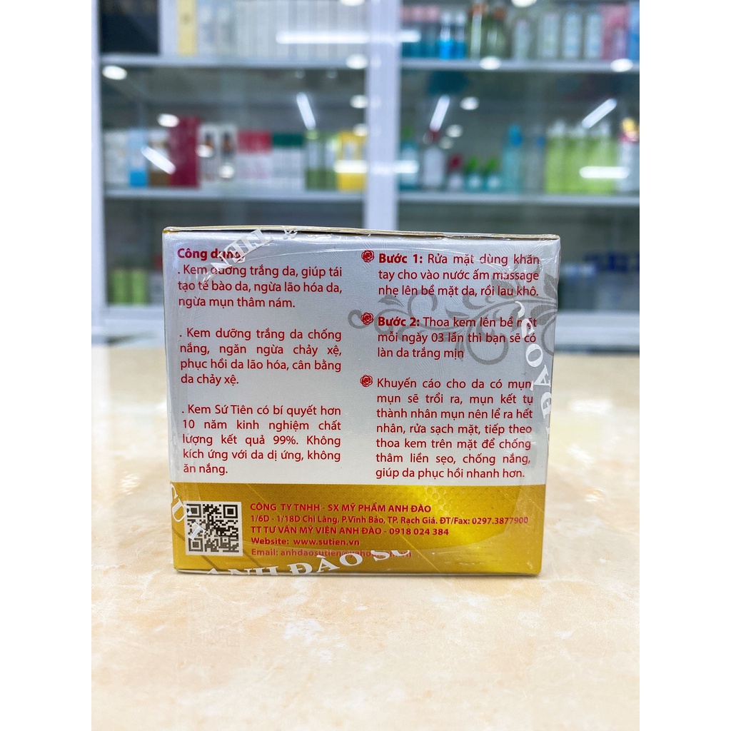 Kem Sứ Tiên Dưỡng Trắng Da, Giúp Tái Tạo Tế Bào Da , Chống Lão Hóa , Giảm Mụn Thâm Nám 15G Chính Hãng Công Ty