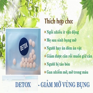 Detox thải mỡ ban đêm - Giúp đào thải mỡ thừa, độc tố gan thận, làm sạch đại tràng, hiệu quả sau lần 1 lần sử dụng