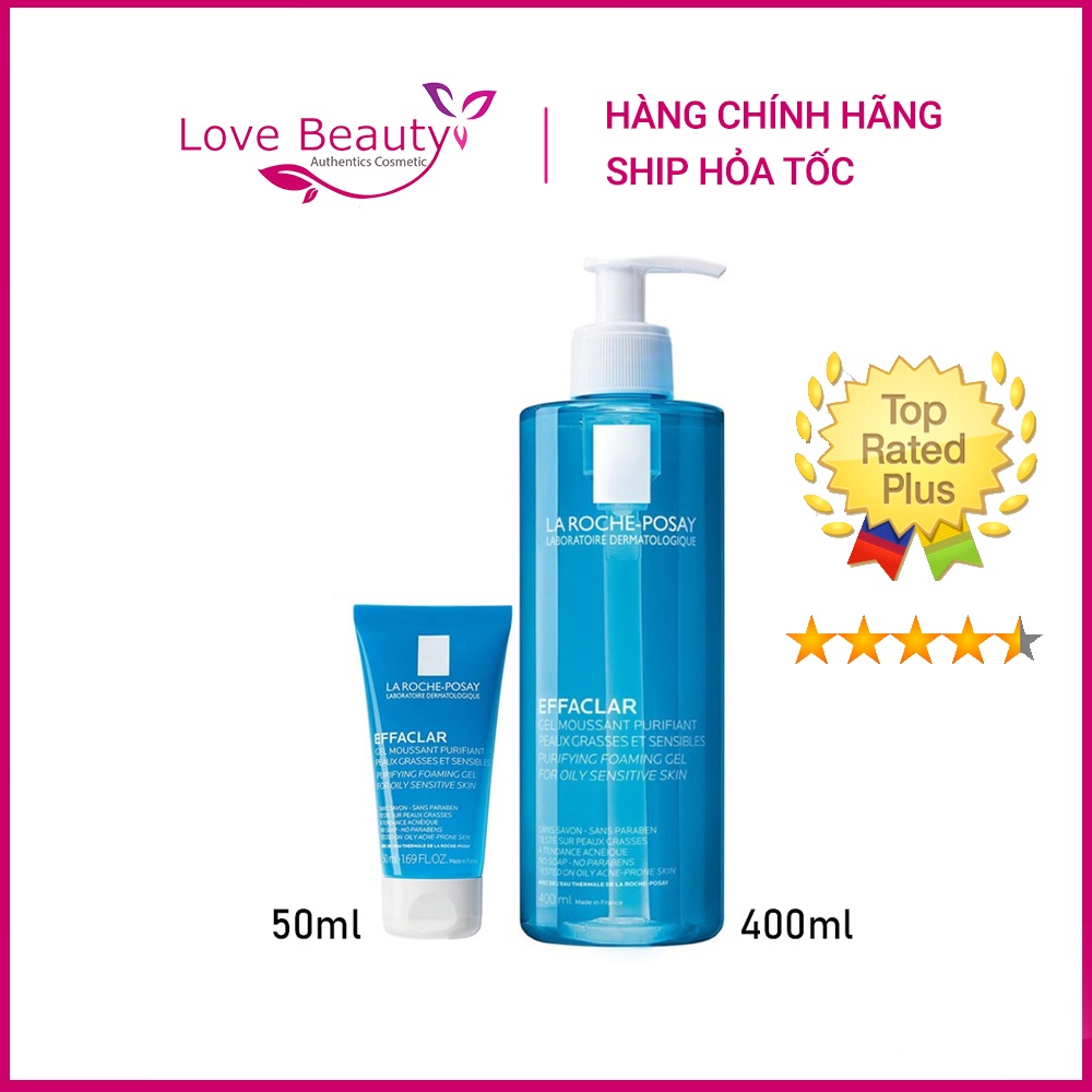 Sữa Rửa Mặt La Roche Posay Effaclar Purifying Foaming Gel Cho Da Dầu, Mụn, Nhạy Cảm