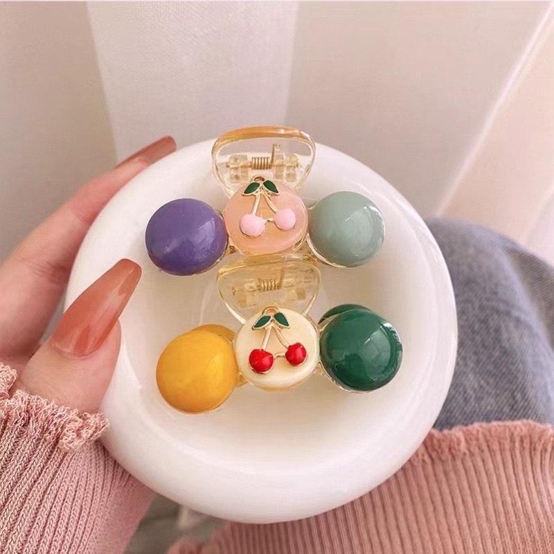 Kẹp tóc mái càng cua hình quả cherry dễ thương style Hàn Quốc KCR