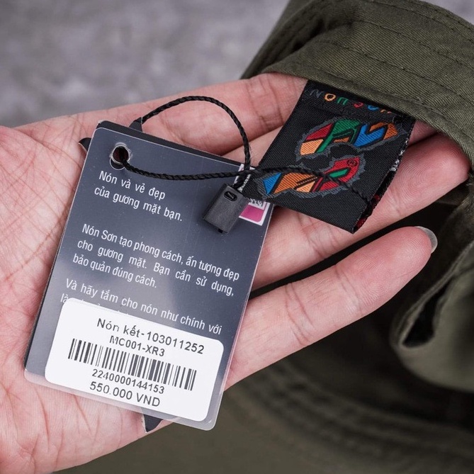 Nón Sơn chính hãng dành cho nam và nữ chất liệu cotton cao cấp MC001A - Hùng Nón Hiệu