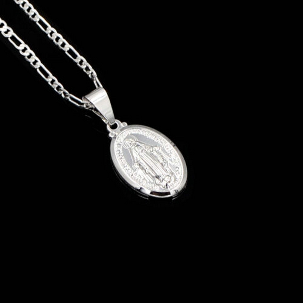 Virgin Mary Pendant Chain Necklace Jewelry