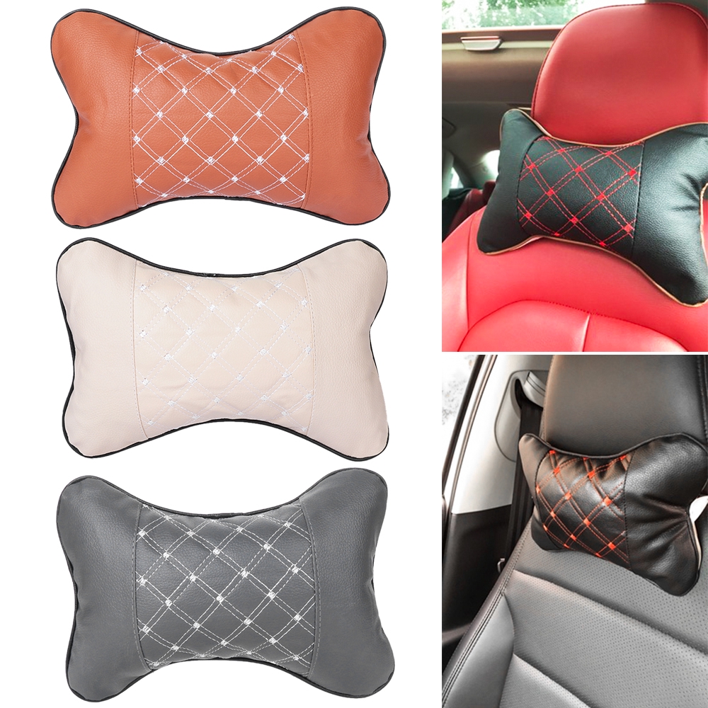 Gối tựa đầu gắn ghế ngồi xe oto chất liệu cotton thoải mái