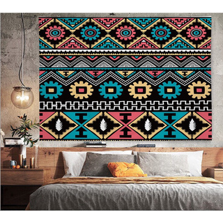 Tranh vải treo tường trang trí decor phòng họa tiết thổ cẩm