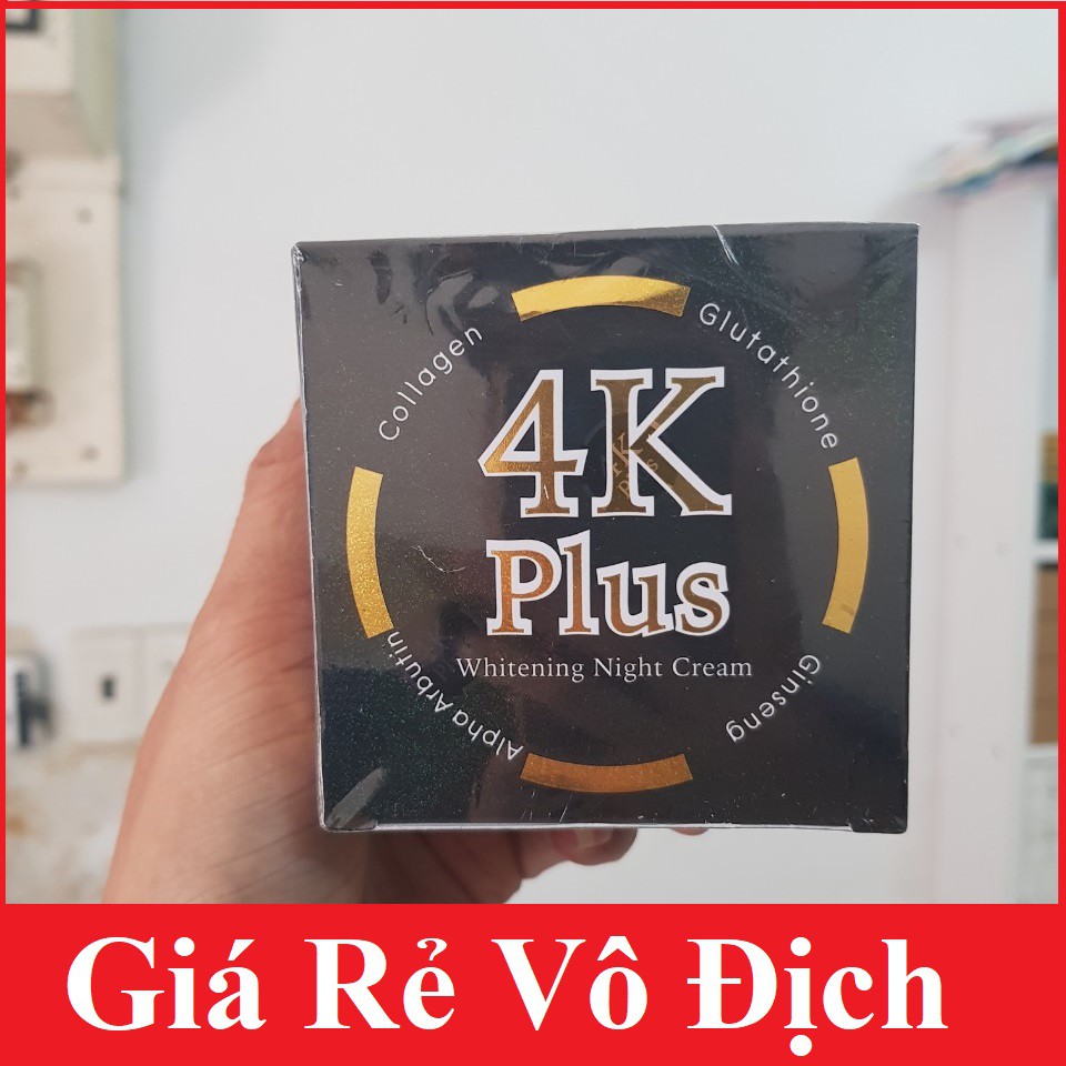 Kem dưỡng trắng da 4k plus whitening night cream