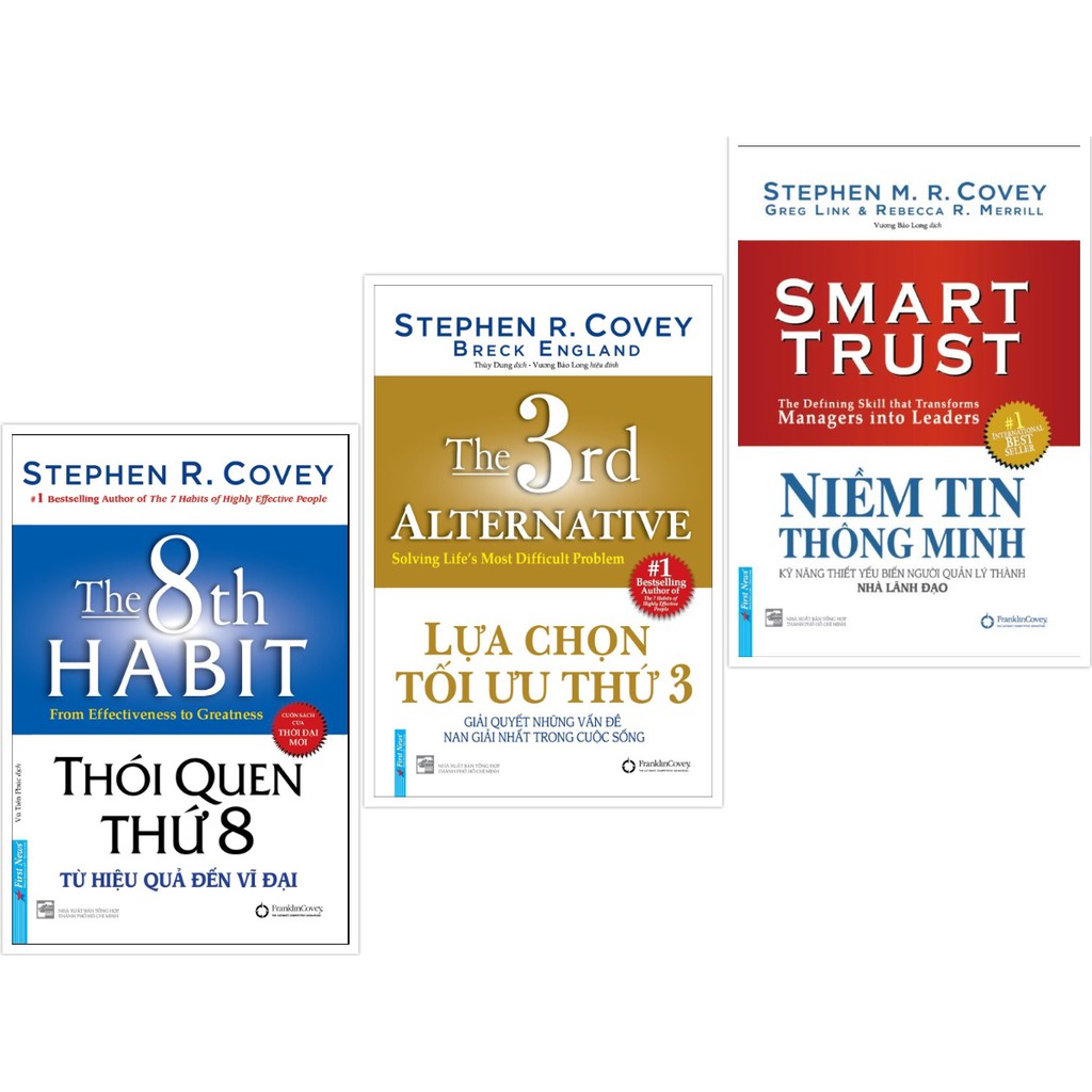 Sách - Combo Thói Quen Thứ 8 + Lựa Chọn Tối Ưu Thứ 3 + Niềm Tin Thông Minh - Tặng Kèm Bookmark