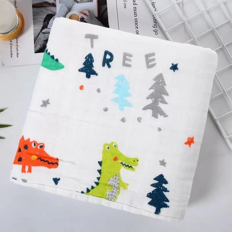 Khăn xô nhăn 6 lớp khăn tắm xô cho bé 100% cotton siêu mềm, Thị Nhím Store, Khăn tắm xô cho bé sơ sinh xuất Nhật in hình