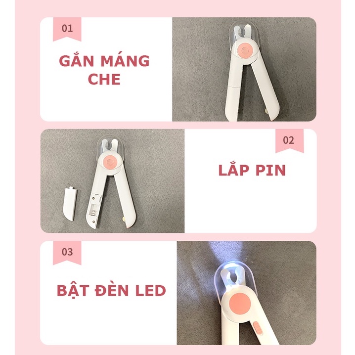 𝗨𝗿𝗯𝗮𝗻_𝗟𝗘𝗗 - 𝗣𝗘𝗧𝗚𝗥𝗔𝗩𝗜𝗧𝗬_Kềm cắt móng chó mèo tích hợp đèn led và dũa