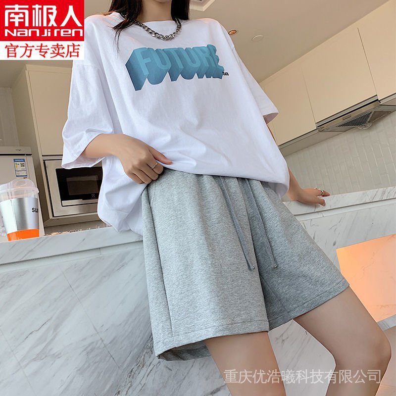 Quần Short Thể Thao Ống Rộng Phong Cách Hong Kong Thời Trang Mùa Hè Hàng Mới Dành Cho Nữ 2022BF