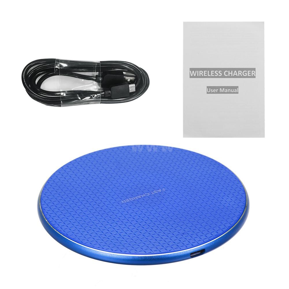 5/7.5/10W Wireless Charger Aluminium Alloy Flying Disk Fast Charging Pad for Samsung Galaxy S9/S9 Plus/S8/S8 Plus/Note 9/iPhone X/XS/XS MAX/XR