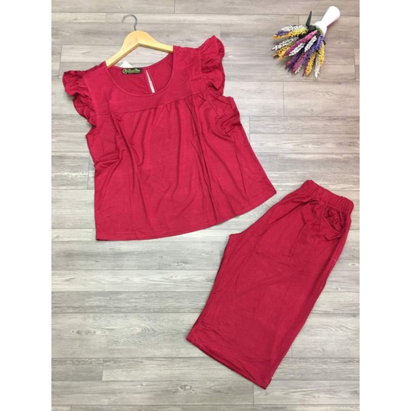 Bộ lửng cánh tiên lụa visco cotton bigsize vnxk M..3XL TuyenPhan bigsize 50..90kg ( size lớn bài tiếp theo)