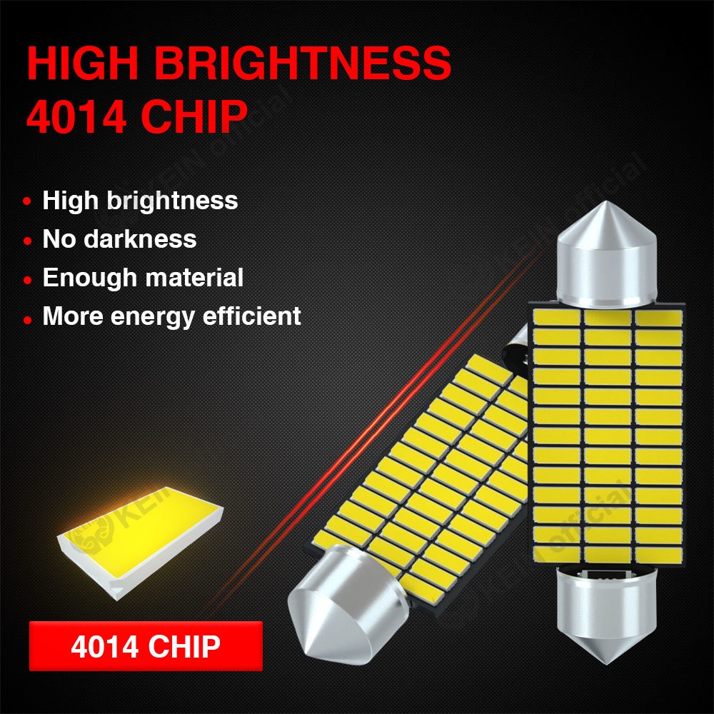 Bóng Đèn Led T10 BA9S T4W W5W 31MM 36MM 39MM 41MM Ánh Sáng Trắng Dành Cho Ô Tô / Mô Tô