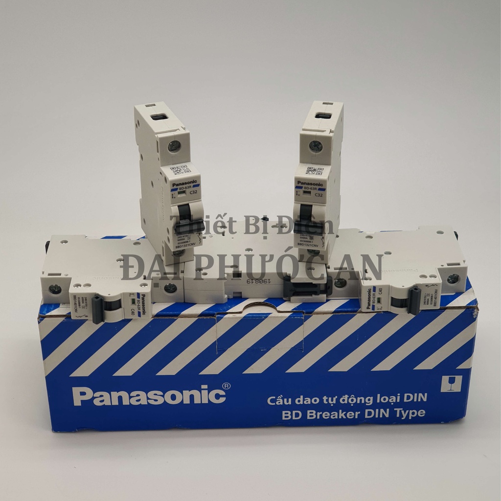 Aptomat  1P 10A16A, 20A, 25A, 32A, 40A, 50A, 63A , MCB Chống Cháy Chống Chập Điện PANASONIC