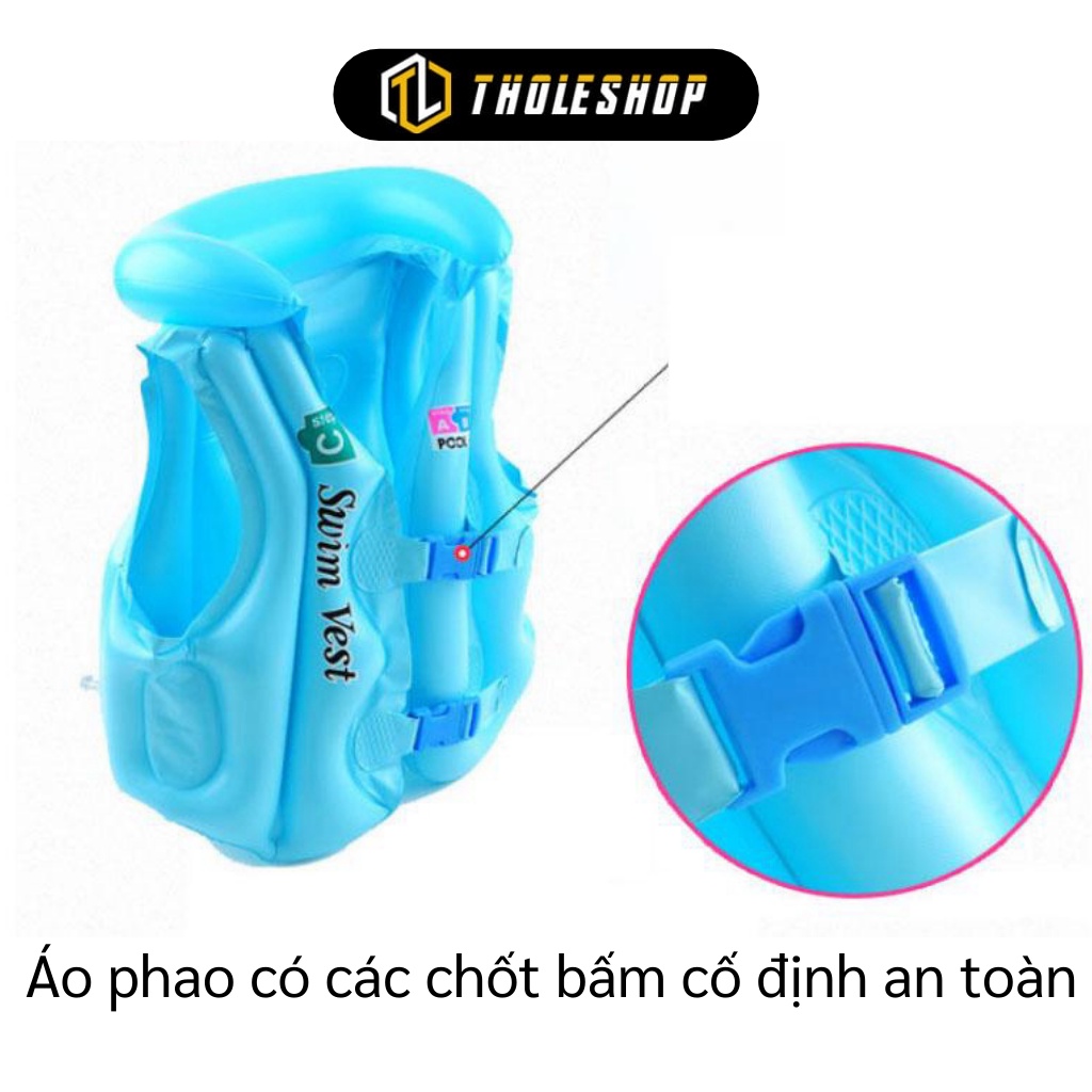 Áo Phao Bơi - Áo Cứu Hộ Cho Bé Từ 5-8 Tuổi, Không Độc Hại Da Bé 4088