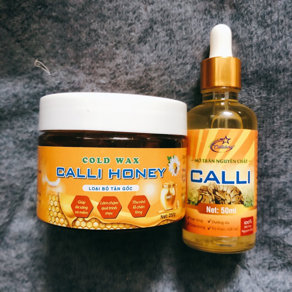 Combo wax lông nách an lành bikini ria mép Calli Honey tặng 50 tờ giấy wax lông + 2 que wax - WCH | BigBuy360 - bigbuy360.vn