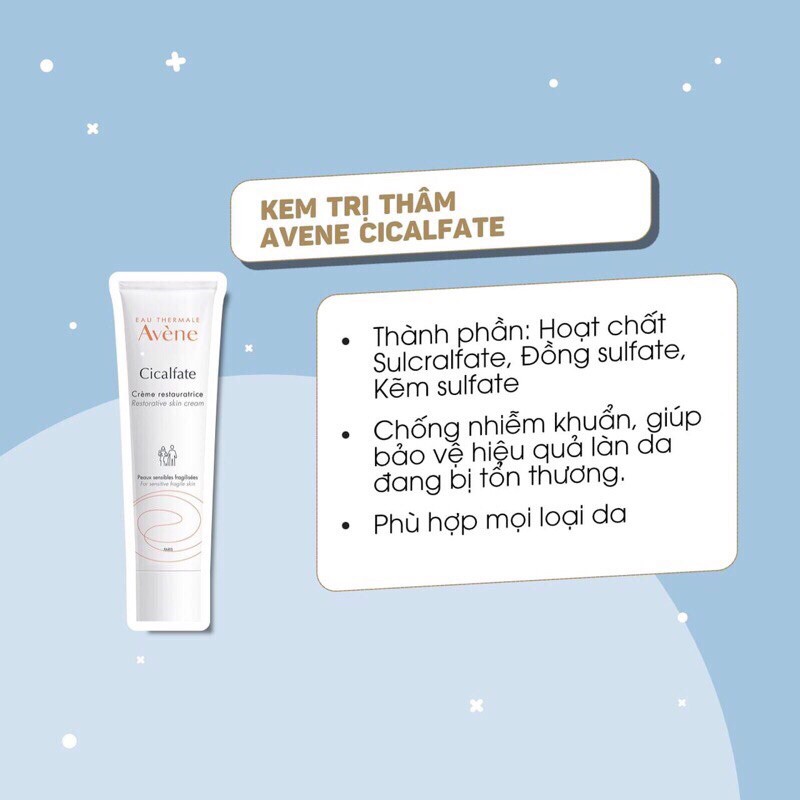 Kem dưỡng tái tạo, phục hồi da Avene Cicalfate Repair Cream 40ml