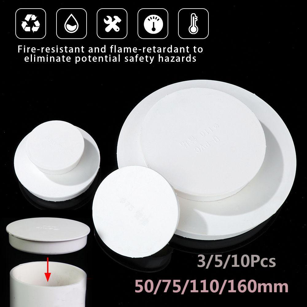 Set 3 / 5 / 10 Nắp Nhựa PVC Bọc Ống Nước Tiện Dụng