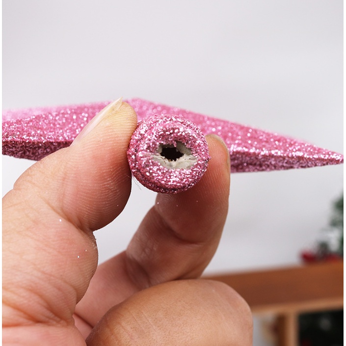 Ngôi Sao Đỉnh Nhũ Kim Tuyến SD01 Trang trí Cây Thông, Trang Trí Noel Giáng Sinh