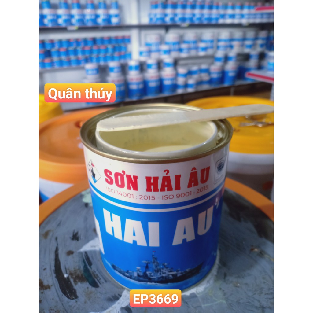 [Giá hủy diệt] Sơn kẽm Hải Âu Epoxy Màu kem EP3653 (1L) sơn mạ kẽm 2 thành phần