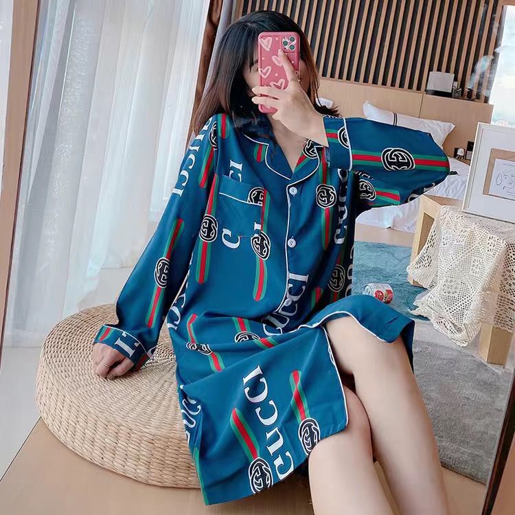 đồ ngủ Tay Ngắn Dáng Rộng Vải Lụa Lạnh Thời Trang Mùa Hè Cho Nữ (5Month25Day) | BigBuy360 - bigbuy360.vn