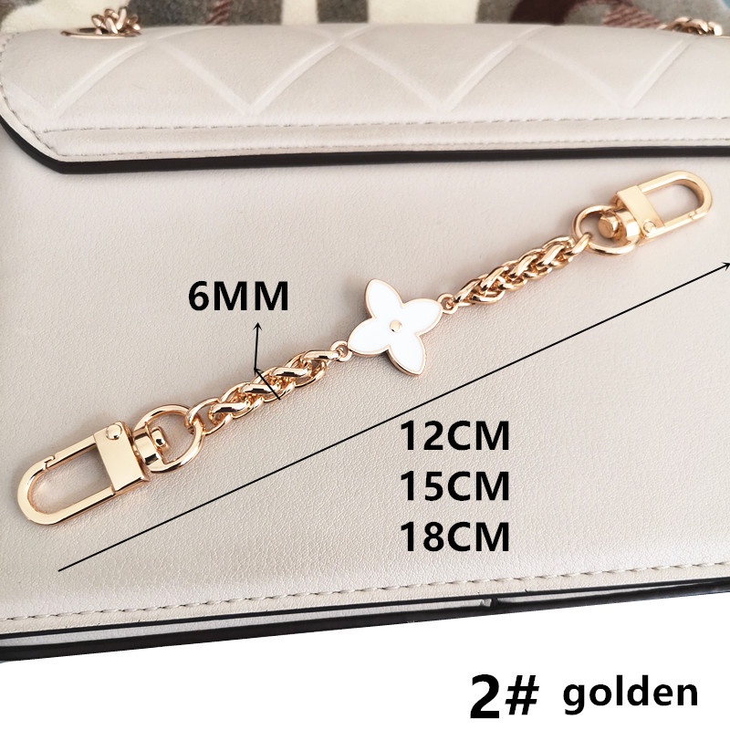 Phụ Kiện Dây Xích Mở Rộng Túi Xách Đeo Chéo Vai Họa Tiết Cỏ Bốn Lá Dây Xích Bốn Lá Mở Rộng Đa Năng Cao Cấp Dễ Phối Đồ Túi Xích