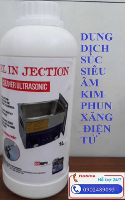 Dung dịch súc rửa siêu âm và kiểm tra kim phun