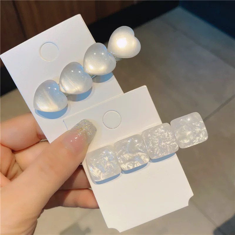 Kẹp tóc đính đá phong cách Hàn quốc cute đẹp lấp lánh dưới nắng đèn dễ thương KC44 JOLY