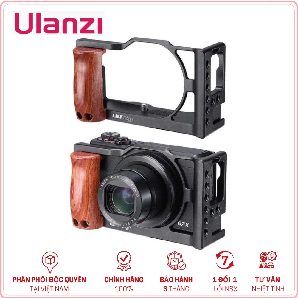 ULANZI G7X MARK III CAGE - HÀNG CHÍNH HÃNG -Khung quay phim dành cho máy ảnh Canon G7X Mark III