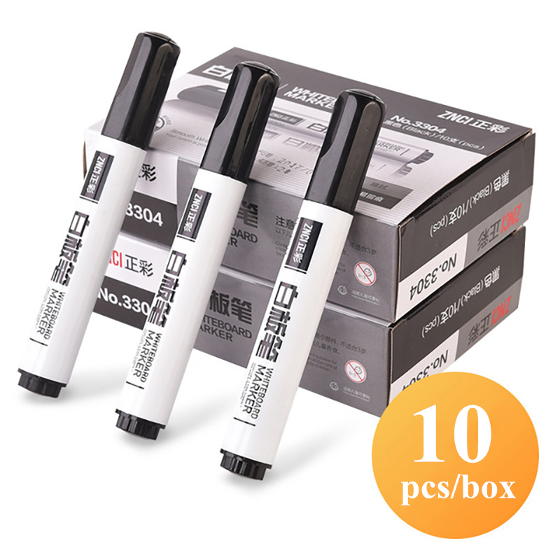 Hộp 10 Bút Lông Viết Bảng Dễ Lau Chùi Mau Khô