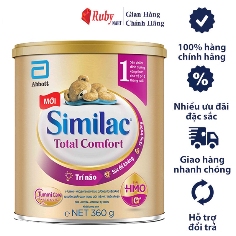 Sữa Similac Total Comfort số 1 lon 360g