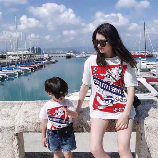Áo Đôi 3 Chú Heo Mẹ và Bé