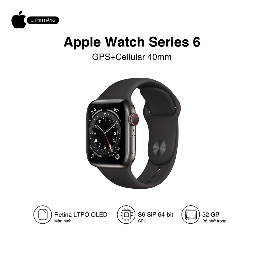 Apple Watch Series 6 (4G) 40mm - Hàng chính hãng VN/A