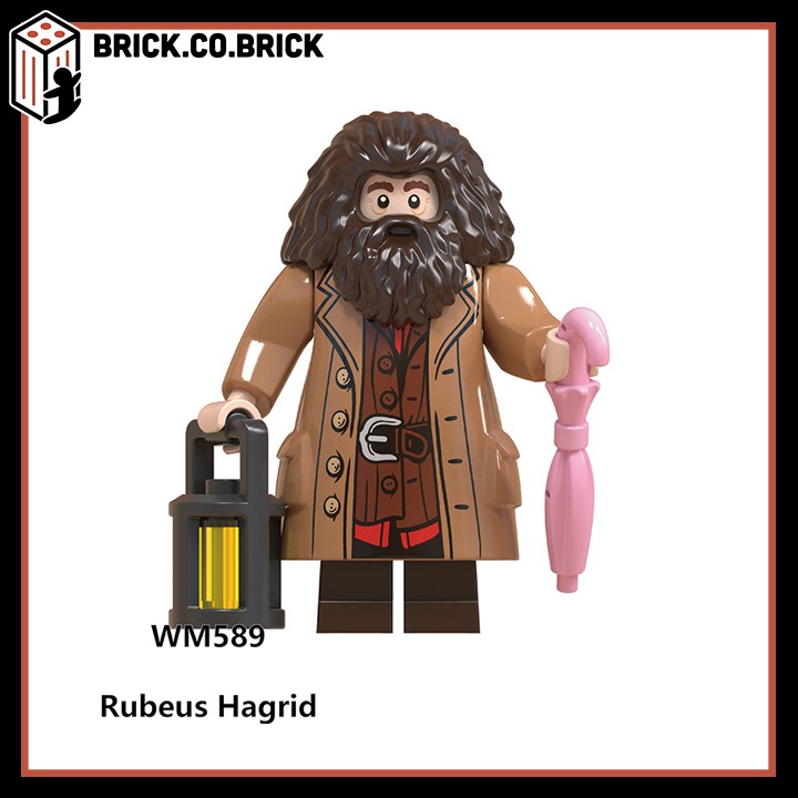 Xếp hình minifigure và non lego cậu bé phù thủy Harry Potter - Đồ Chơi Lắp Ghép Sáng Tạo: Hagrid, Dumbledore WM6045