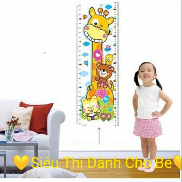Thước đo chiều cao dán tường cho bé