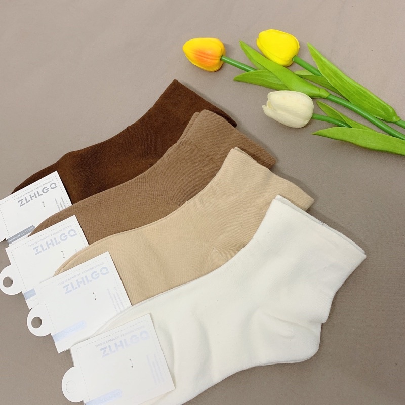 SET TẤT CỔ CAO MỀM VINTAGE 4 MÀU