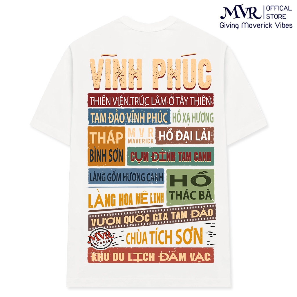 Áo thun Vĩnh Phúc phông cotton Unisex áo tự hào quê hương tỉnh thành ao căp gia đình du lịch fact UNDER MVR BB4125