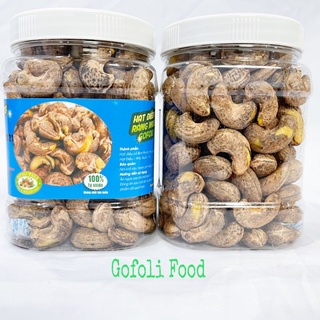 Hạt điều rang muối Gofoli xuất khẩu 500g,100 hạt hỏng tối đa 2 hạt, điều giòn ,thơm ngon, ăn vặt healthy, không ỉu, mốc