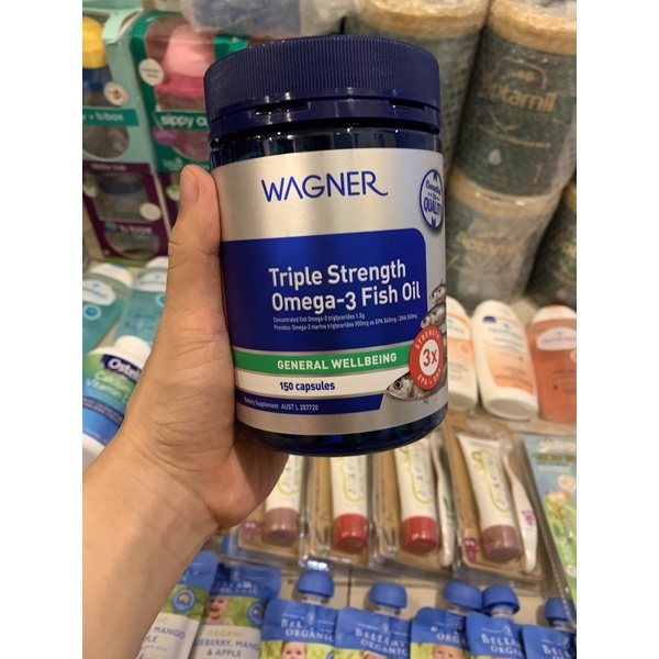 Dầu cá Wagner 3000mg 🐟 150 viên 🐟 Wagner Triple Strength Omega-3 Fish Oil 🐟 Chuẩn Chemist Warehouse