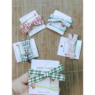 Sét 2 kẹp tóc nơ siêu xinh