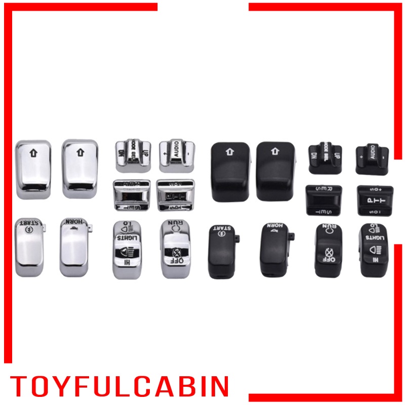 Set 10 Vỏ Bảo Vệ Công Tắc Cho Xe Mô Tô Harley Glide 06-12