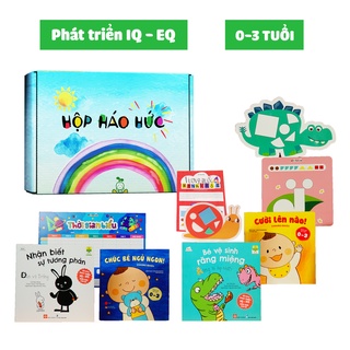 Hộp Háo Hức NHỮNG TRẢI NGHIỆM ĐẦU TIÊN cho bé 0-3 tuổi: Combo 4 cuốn sách, Set trò chơi VƯƠNG QUỐC HÌNH KHỐI