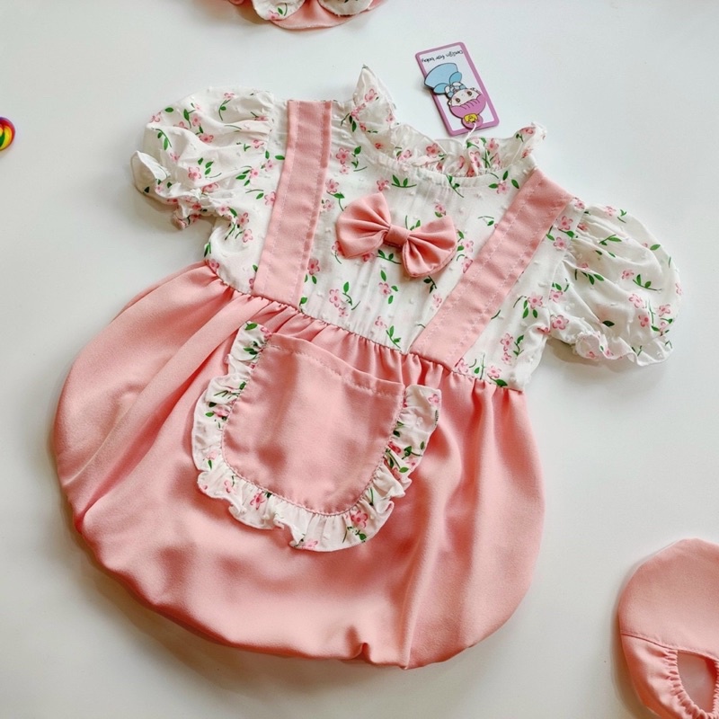Body 3 món túi hồng xinh xắn cho bé