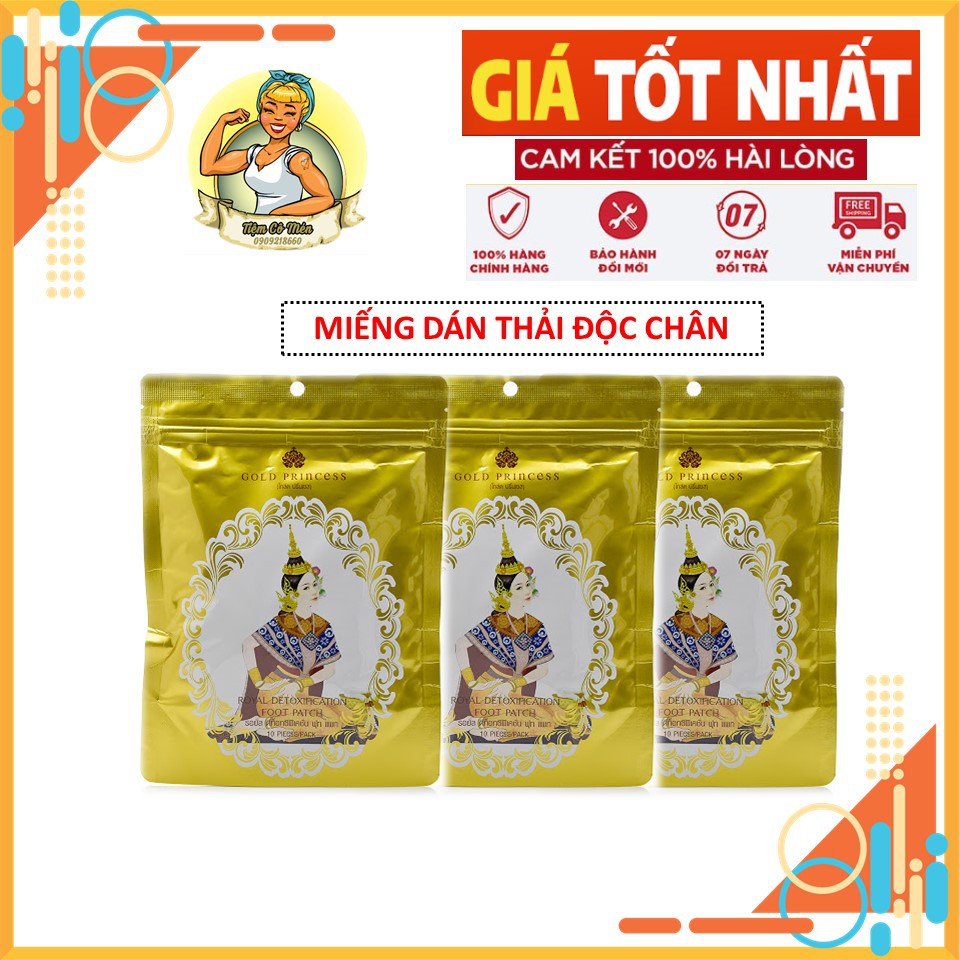 [Hàng Chuẩn] Miếng Dán Thải Độc Chân Gold Princess Royal Nội Địa Thái Lan [1 Gói10 miếng]