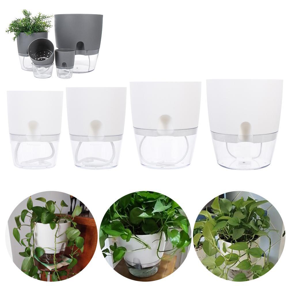 SUYO Chậu Trồng Cây 2 Tầng Hấp Thụ Nước Tự Động