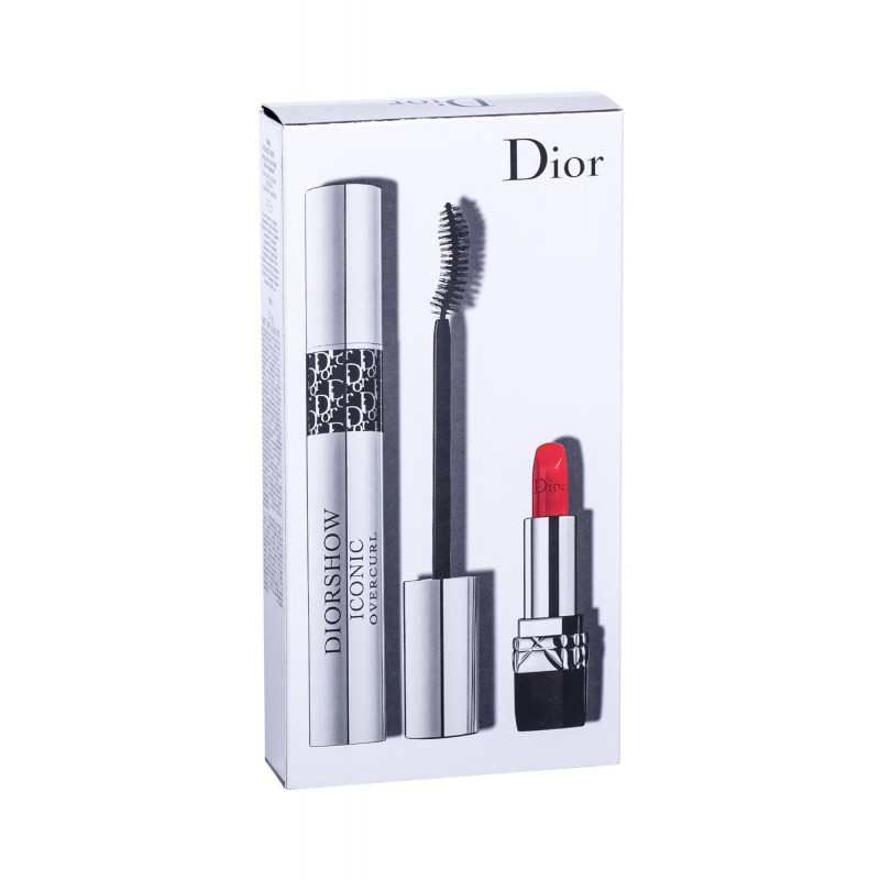 [Chỉ Bán Hàng Auth] Set Quà Tặng Diorshow Iconic Overcurl Mascara Full Size & Lipstick 999 Rouge Mini Size