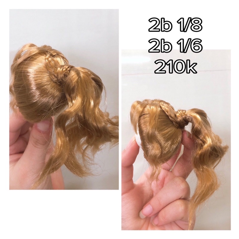 Tóc giả (wig) cho búp bê bjd 1/8 1/6