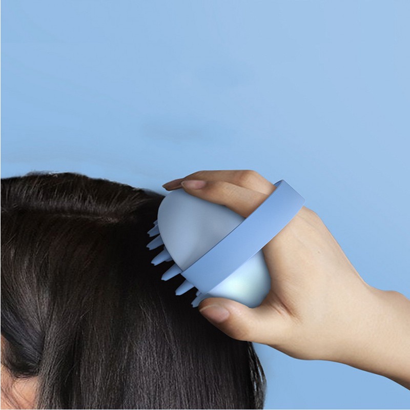 [Hàng mới về] Lược gội đầu massage da đầu cầm tay bằng silicon tiện dụng dành cho người lười