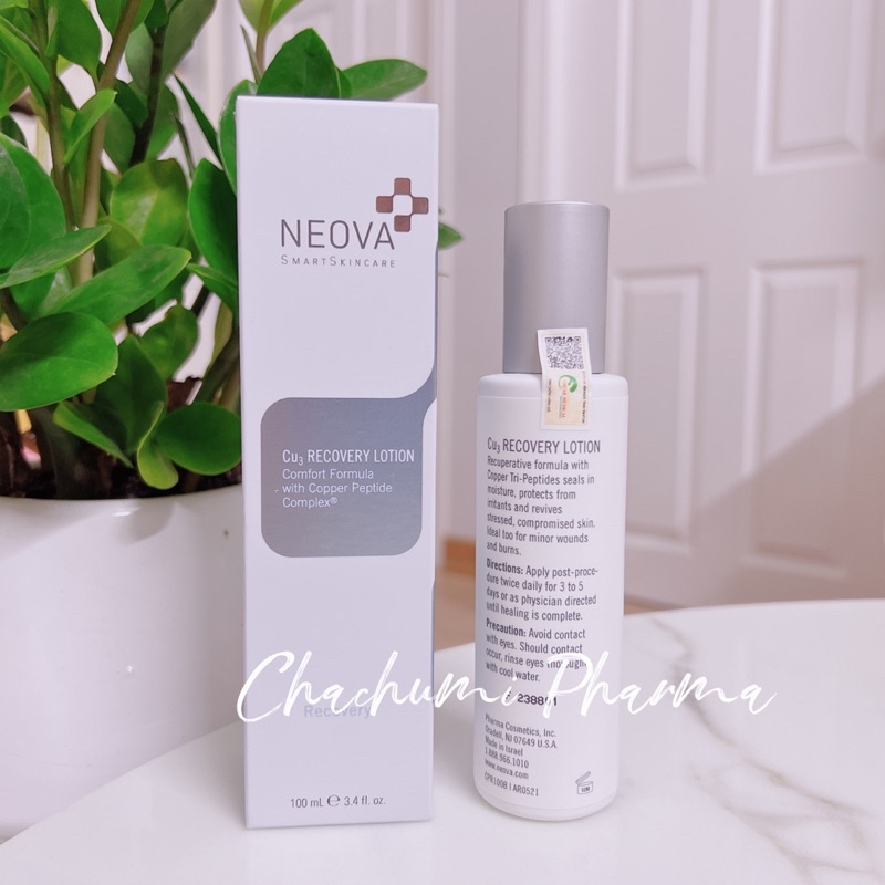 Kem Dưỡng Phục Hồi Da Tổn Thương Neova CU3 Recovery Lotion 100ml